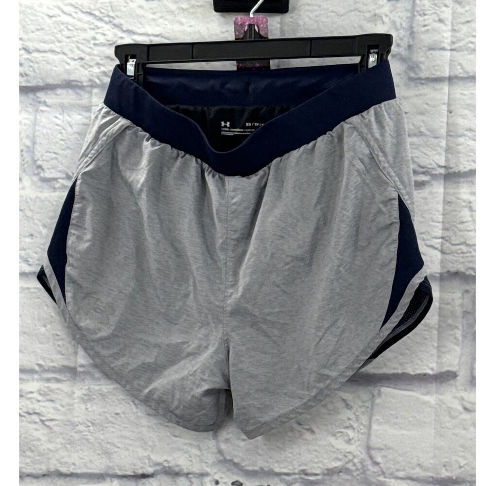 Under Armor Womens Loose Fit Heat Gear Grey Navy XS